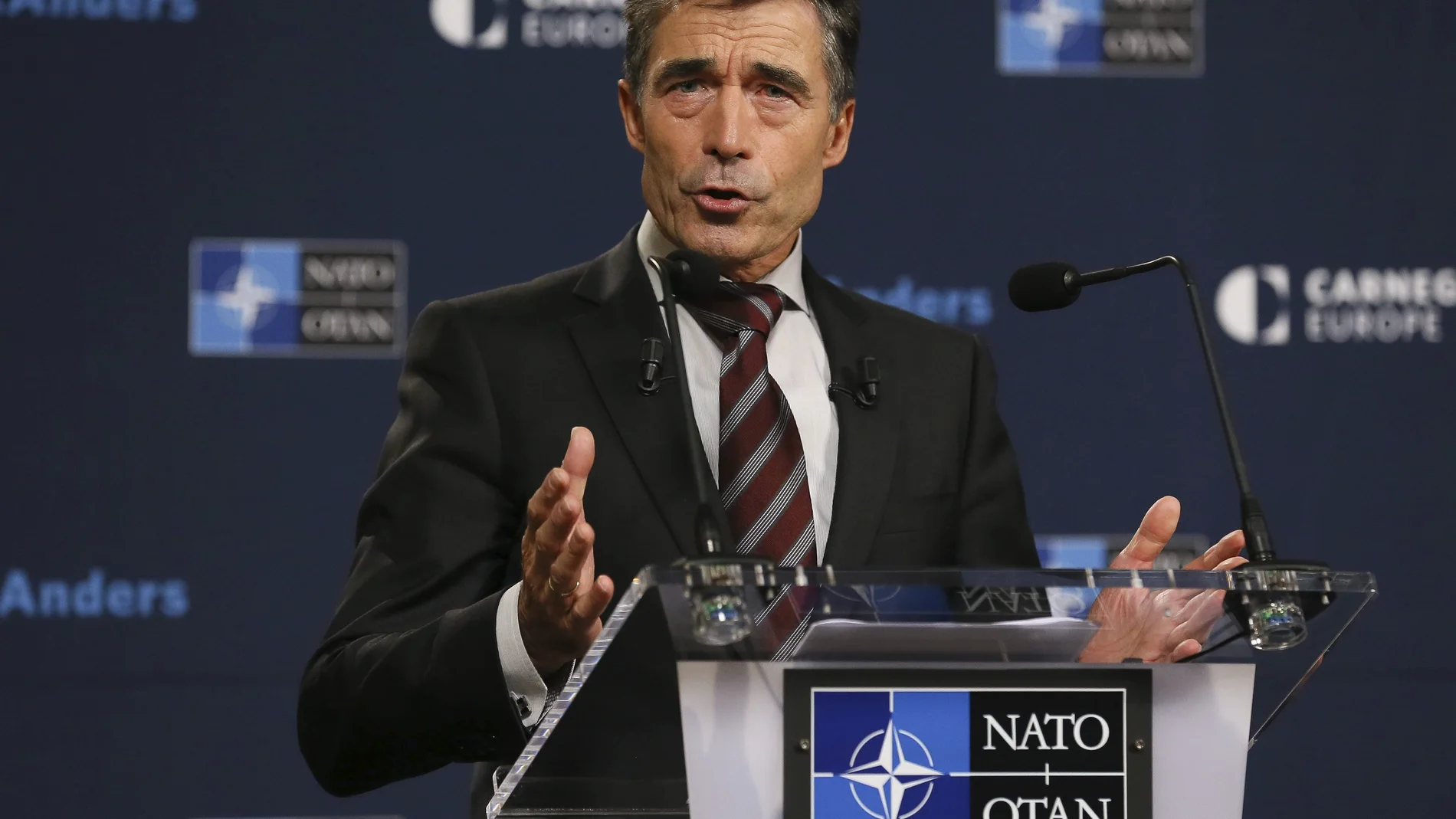 El secrerario general de la OTAN, Anders Fogh Rasmussen El secrerario general de la OTAN, Anders Fogh Rasmussen