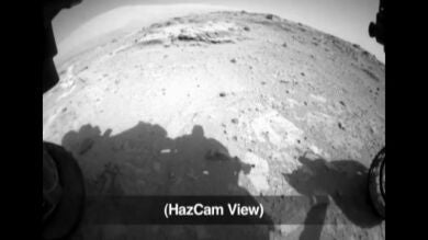 La primera roca analizada por el Curiosity sugiere que hay agua en Marte