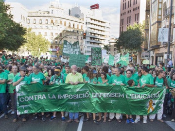 Manifestación de la 'marea verde' en Mallorca