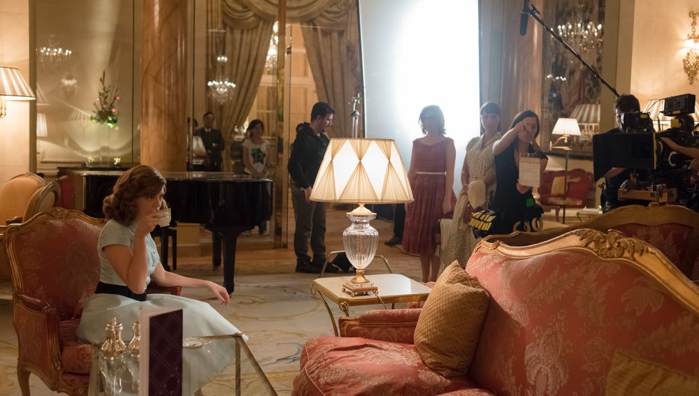 Manuela Velasco, Cecilia Freire y Paula Echevarria en el Lobby del Ritz