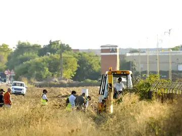 Operarios y efectivos trabajando en la búsqueda de Marta del Castillo Operarios y efectivos trabajando en la búsqueda de Marta del Castillo