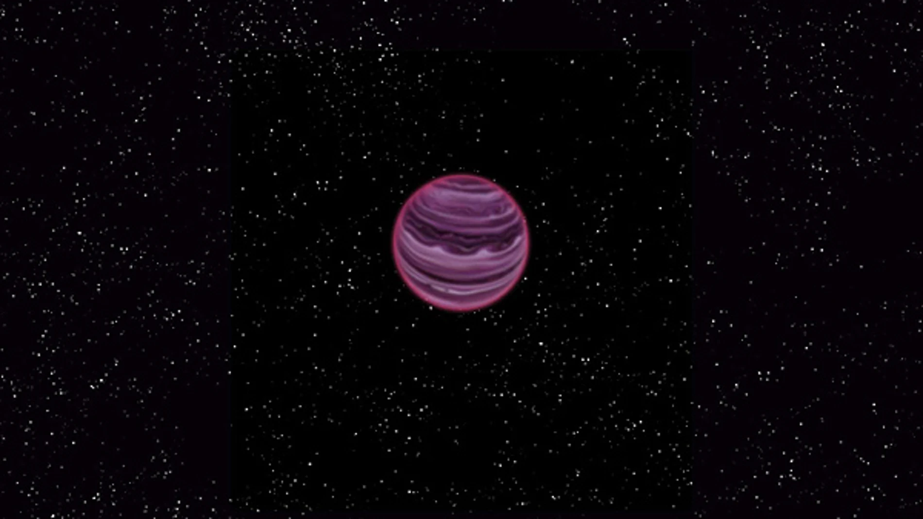 Recreación del planeta descubierto Recreación del planeta descubierto