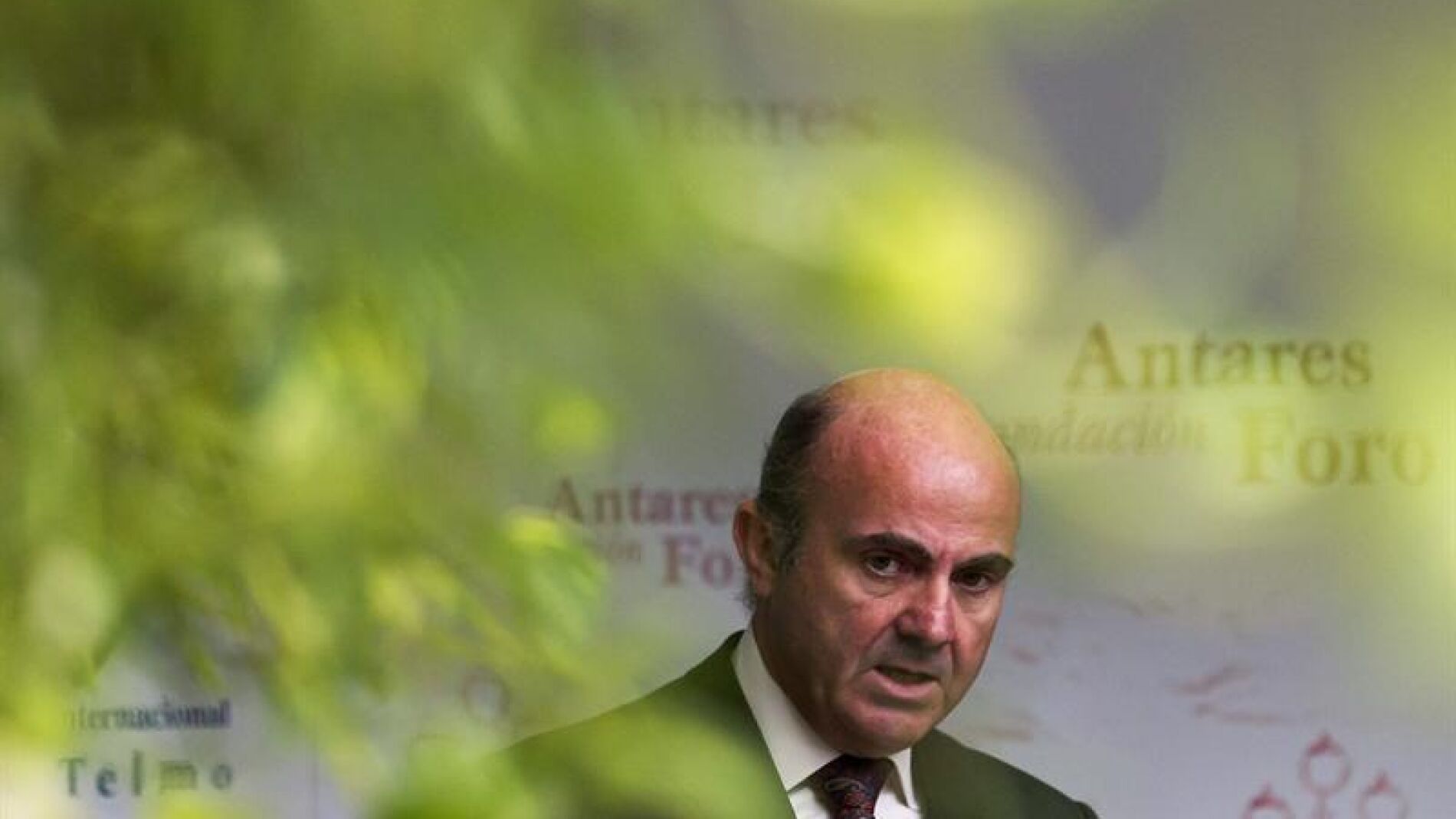 Luis de Guindos, durante una conferencia en Sevilla
