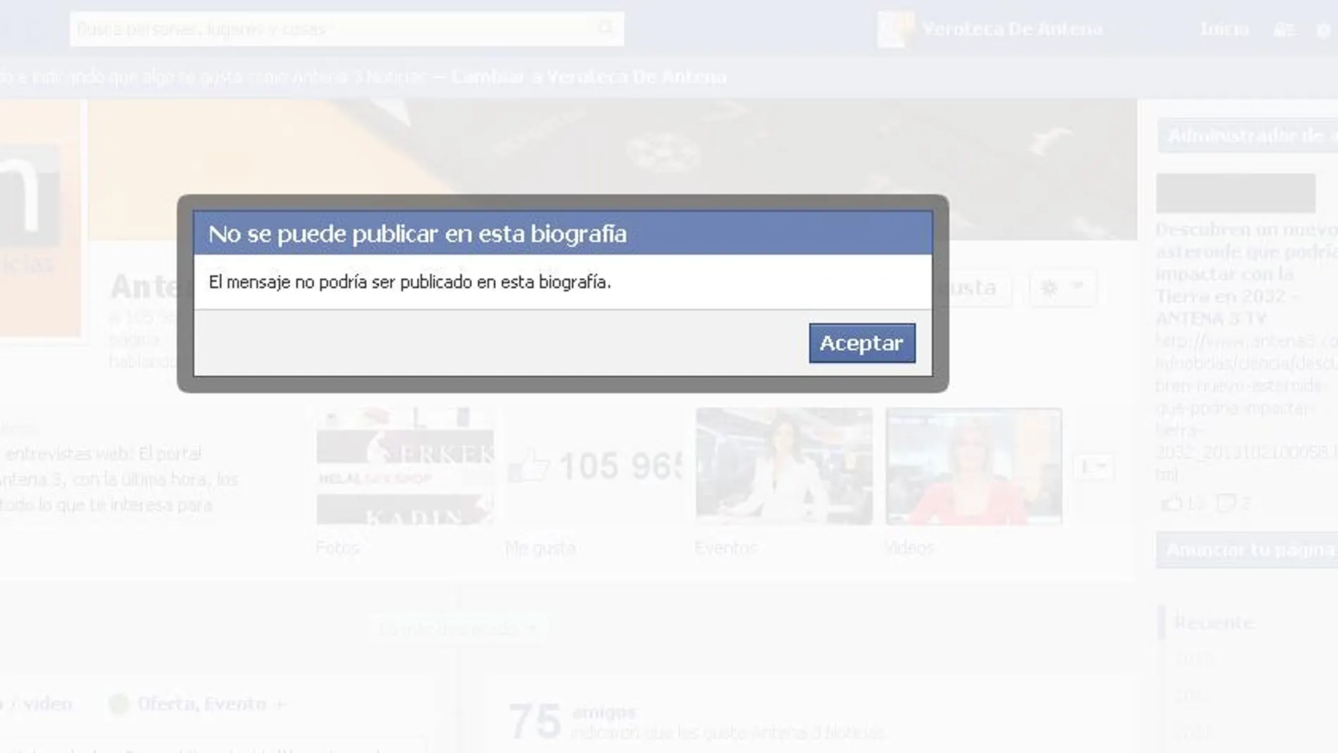 Facebook registra fallos Facebook registra fallos