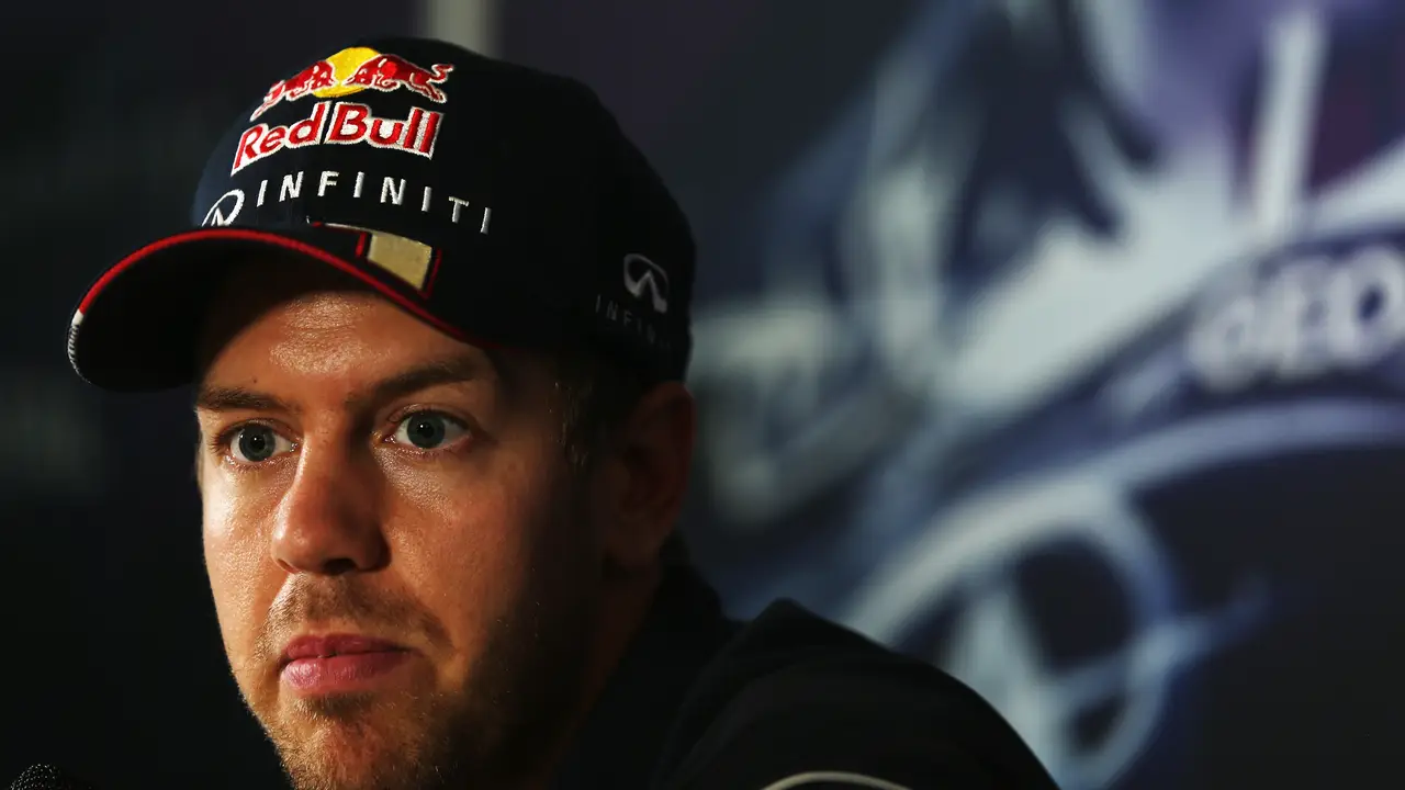 Vettel en rueda de prensa