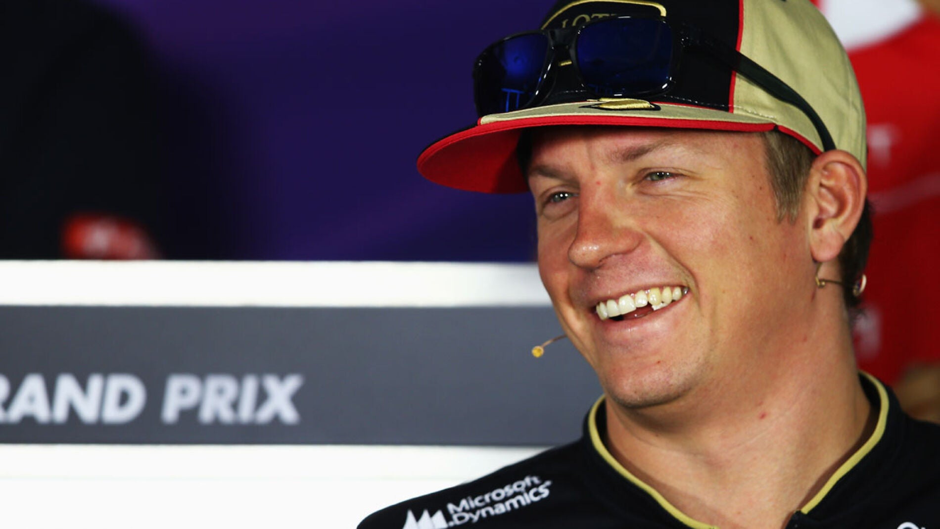 Kimi Raikkonen en rueda de prensa