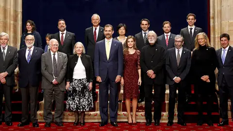Foto de familia de los Premios Príncipe de Asturias Foto de familia de los Premios Príncipe de Asturias