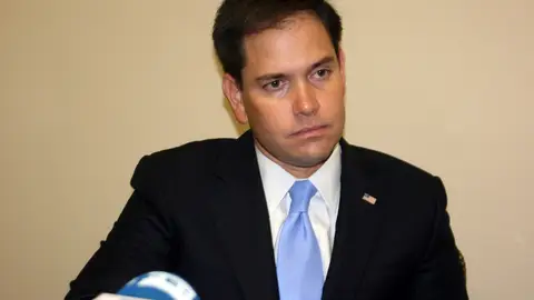 El Senador republicano Marco Rubio El Senador republicano Marco Rubio