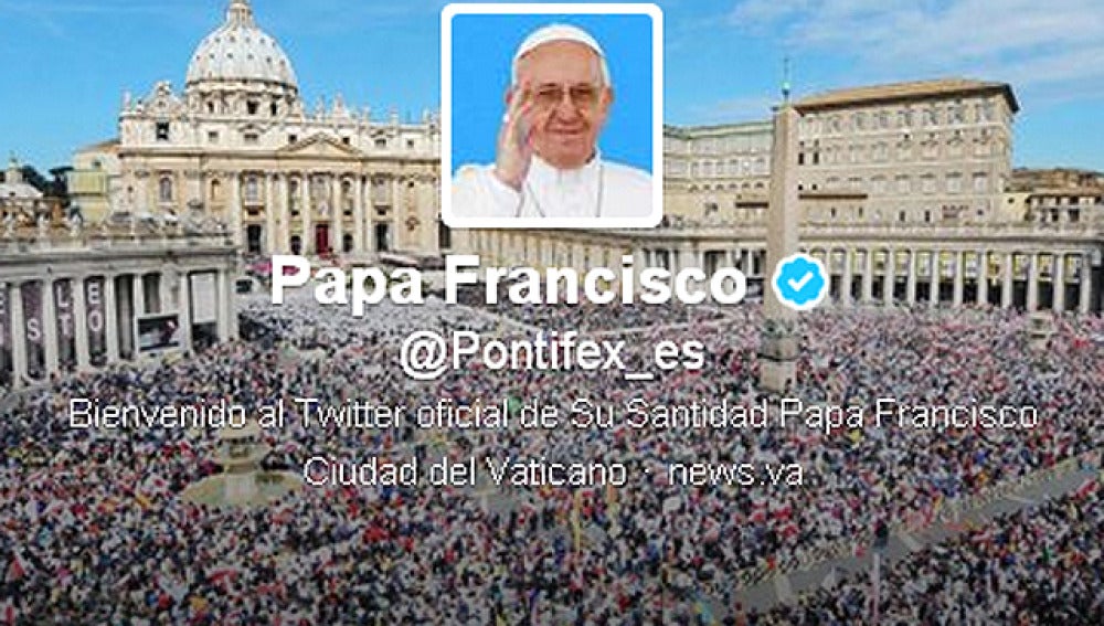 Cuenta oficial del Papa en Twitter