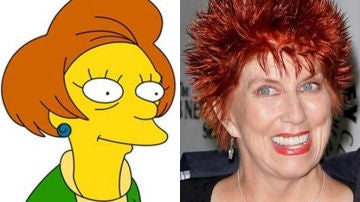 Edna Krabappel y Marcia Wallace