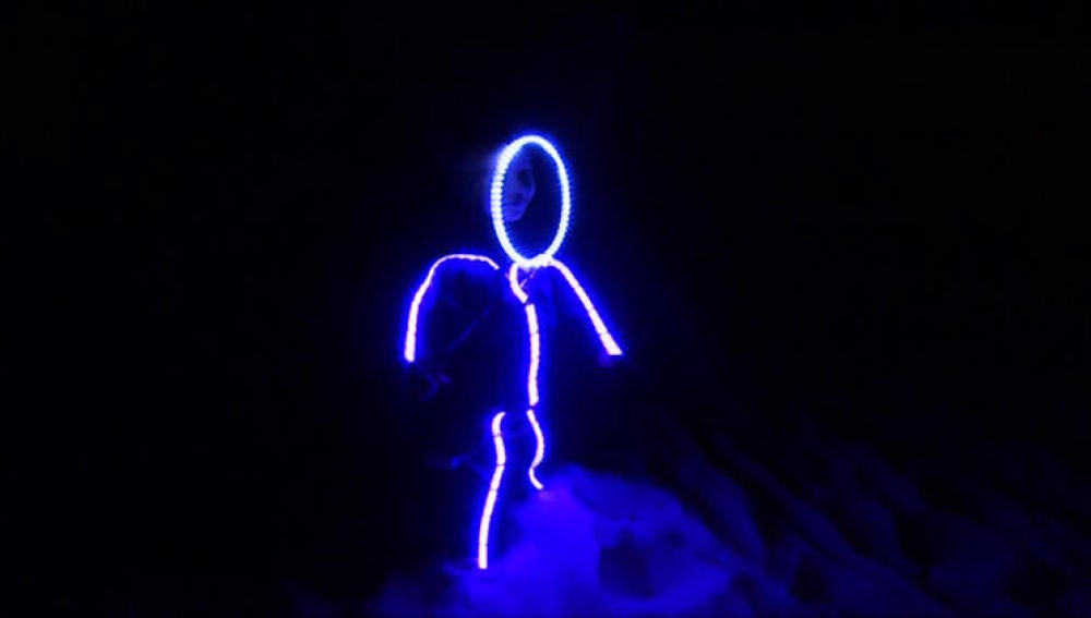 Disfraz de fantasma con LED