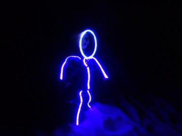 Disfraz de fantasma con LED