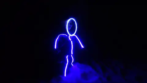 Disfraz de fantasma con LED Disfraz de fantasma con LED
