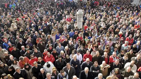 Cientos de concentrados por la tragedia en la minería en Pola Gordón Cientos de concentrados por la tragedia en la minería en Pola Gordón