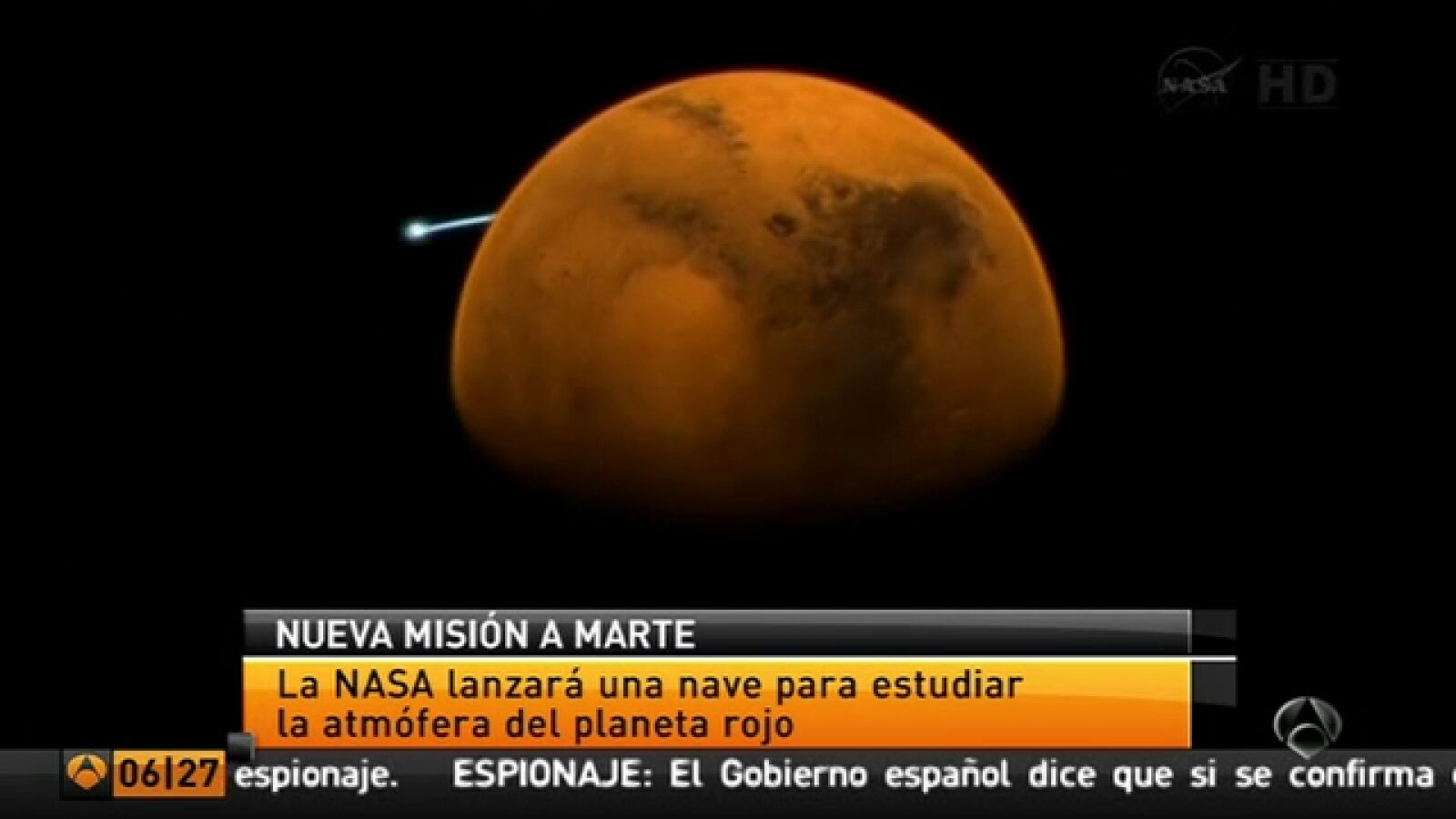 Una sonda estudiará si la atmósfera de Marte permitió la existencia de seres vivos