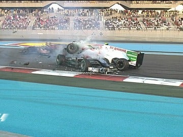 Accidente de Schumacher en Yas Marina.