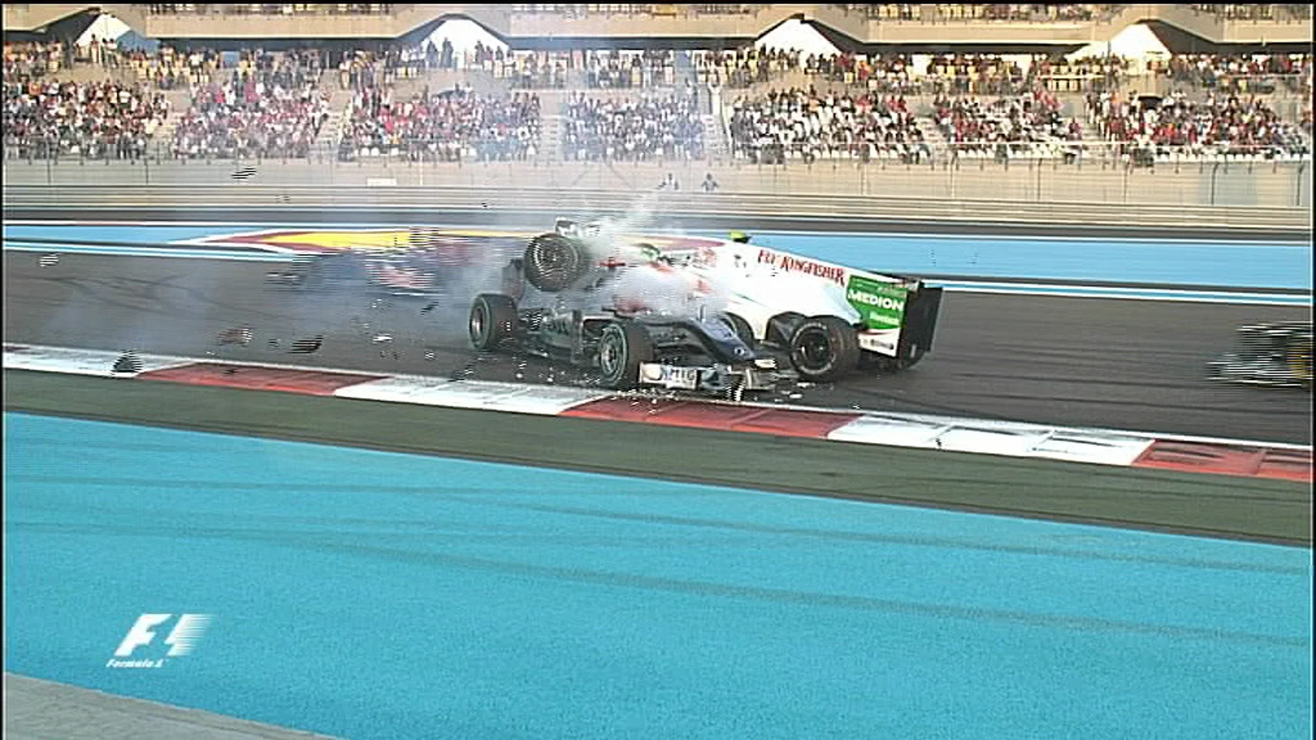 Accidente de Schumacher en Yas Marina.