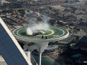 Los donuts de Coulthard en Dubai