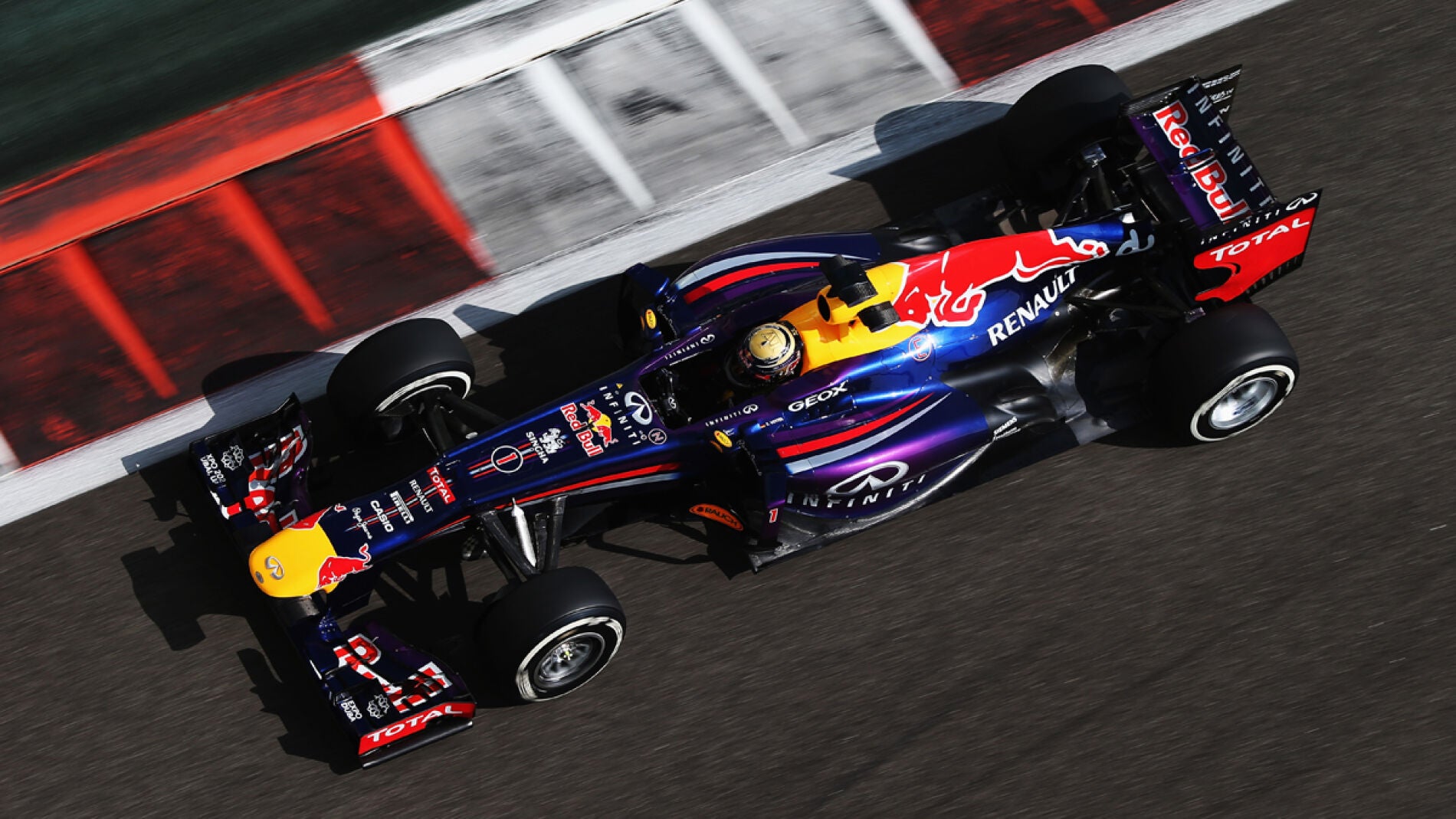 Vettel, desde arriba