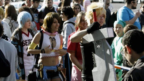 Asistentes al XIX Sal&oacute;n del Manga