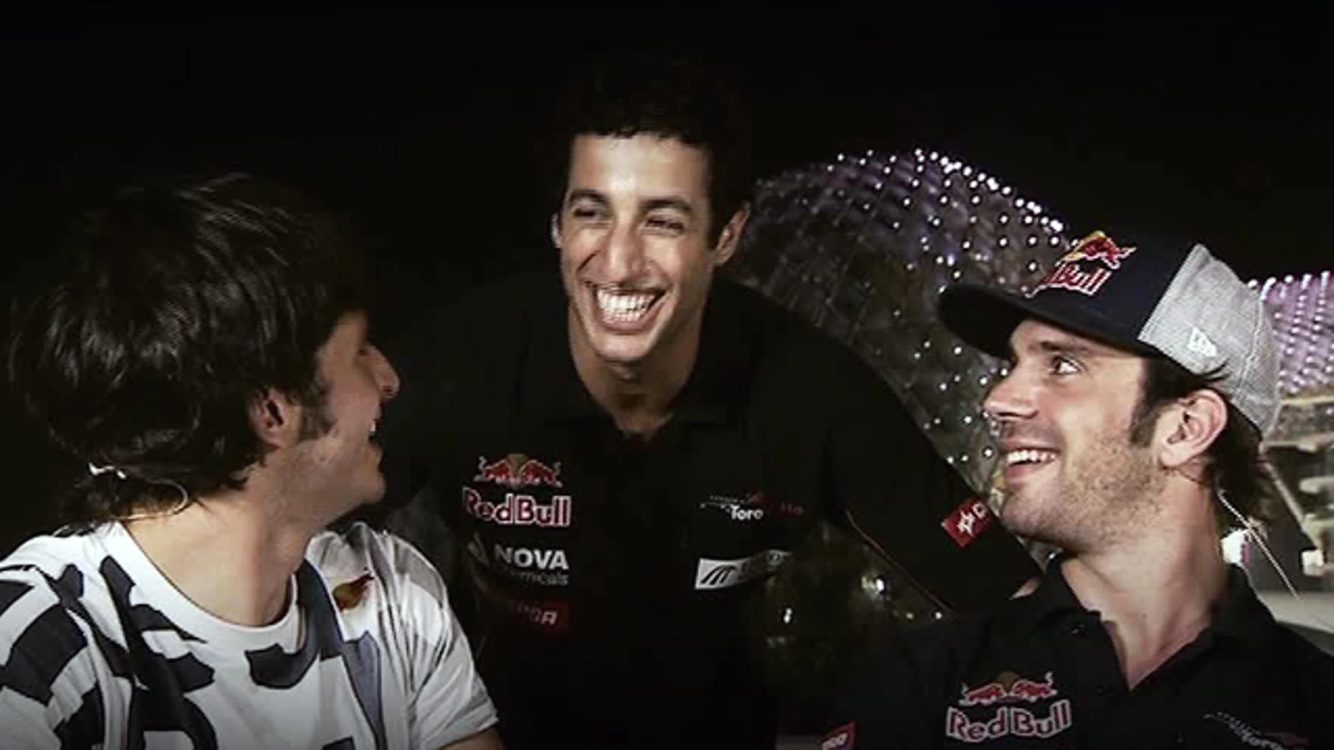 Sainz, Ricciardo y Vergne