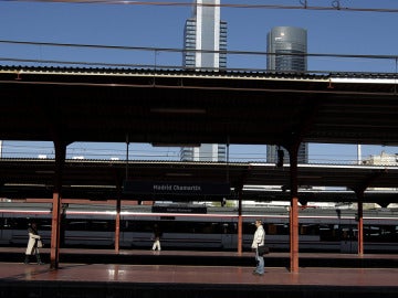 Andén de la estación de Chamartín