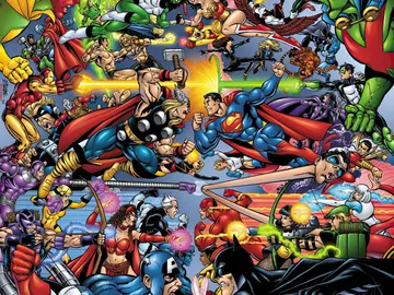 Marvel y DC se enfrentan en TV Marvel y DC se enfrentan en TV