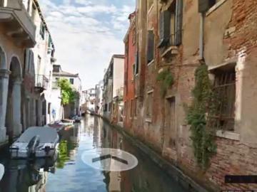 Los canales de Venecia desde Google Street View
