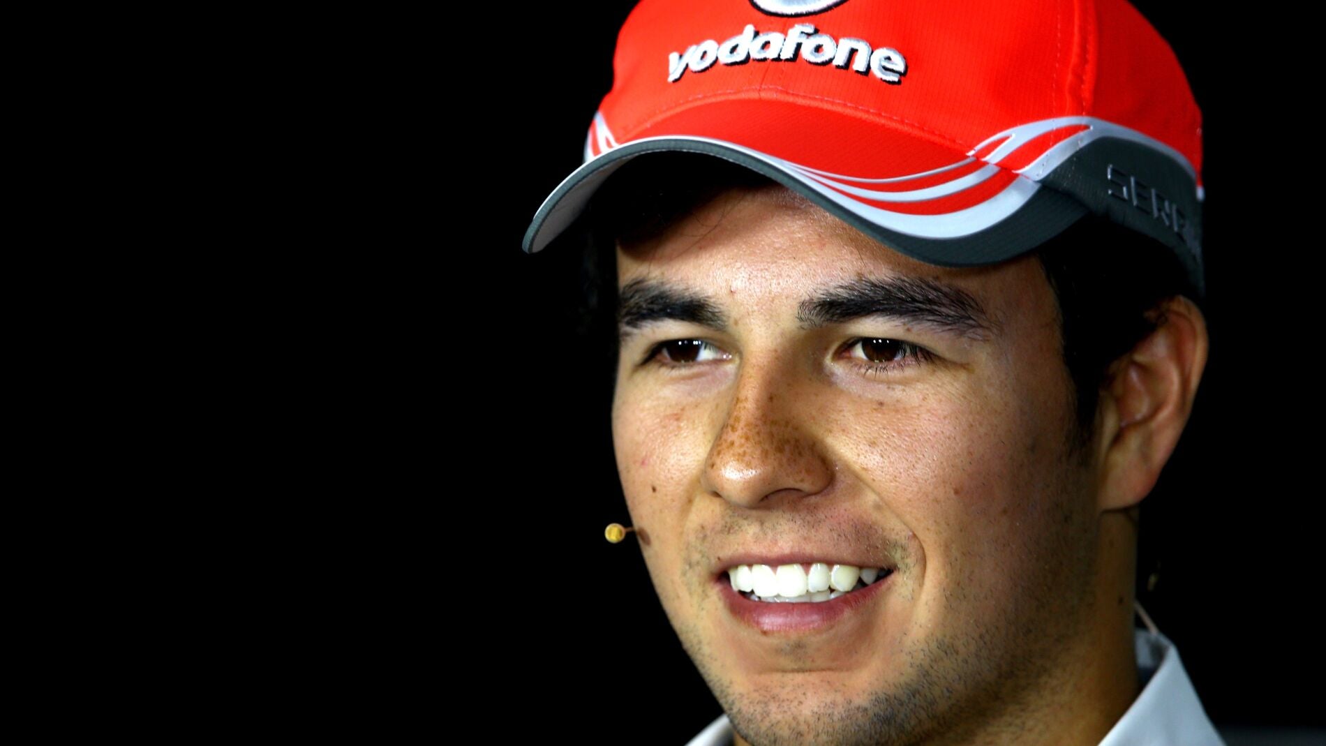 Sergio P&eacute;rez en rueda de prensa