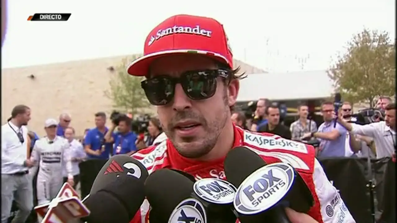 Alonso: "Contentos de salir cerca de Mercedes"
