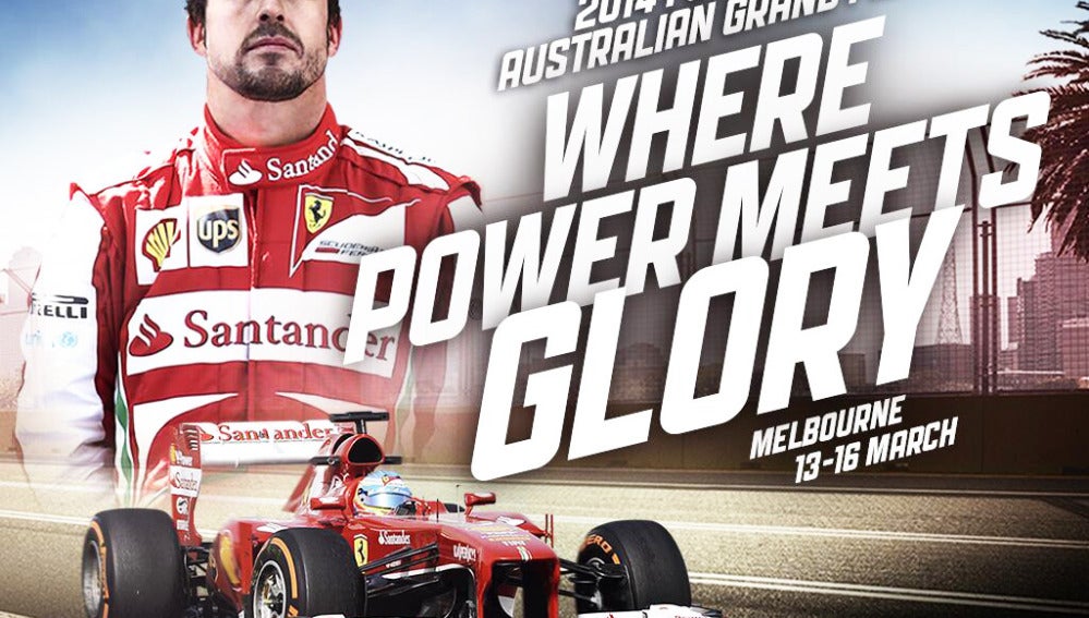 Cartel del GP de Australia 2014