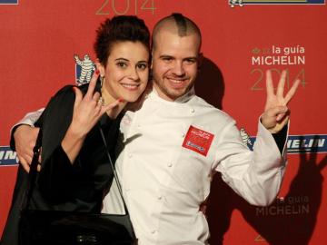 El chef David Muñoz y su esposa Ángela Montero, del restaurante DiverXO de Madrid