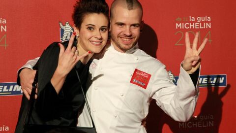 El chef David Mu&ntilde;oz y su esposa &Aacute;ngela Montero, del restaurante DiverXO de Madrid