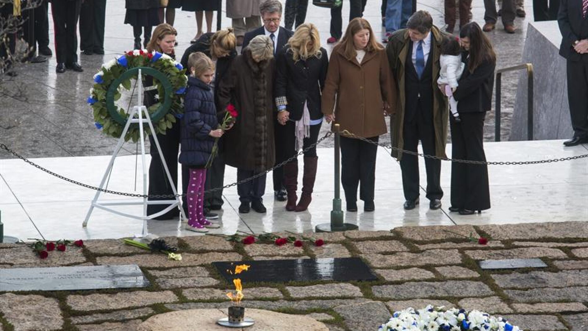 Varios familiares del antiguo presidente de los Estados Unidos John Fitzgerald Kennedy