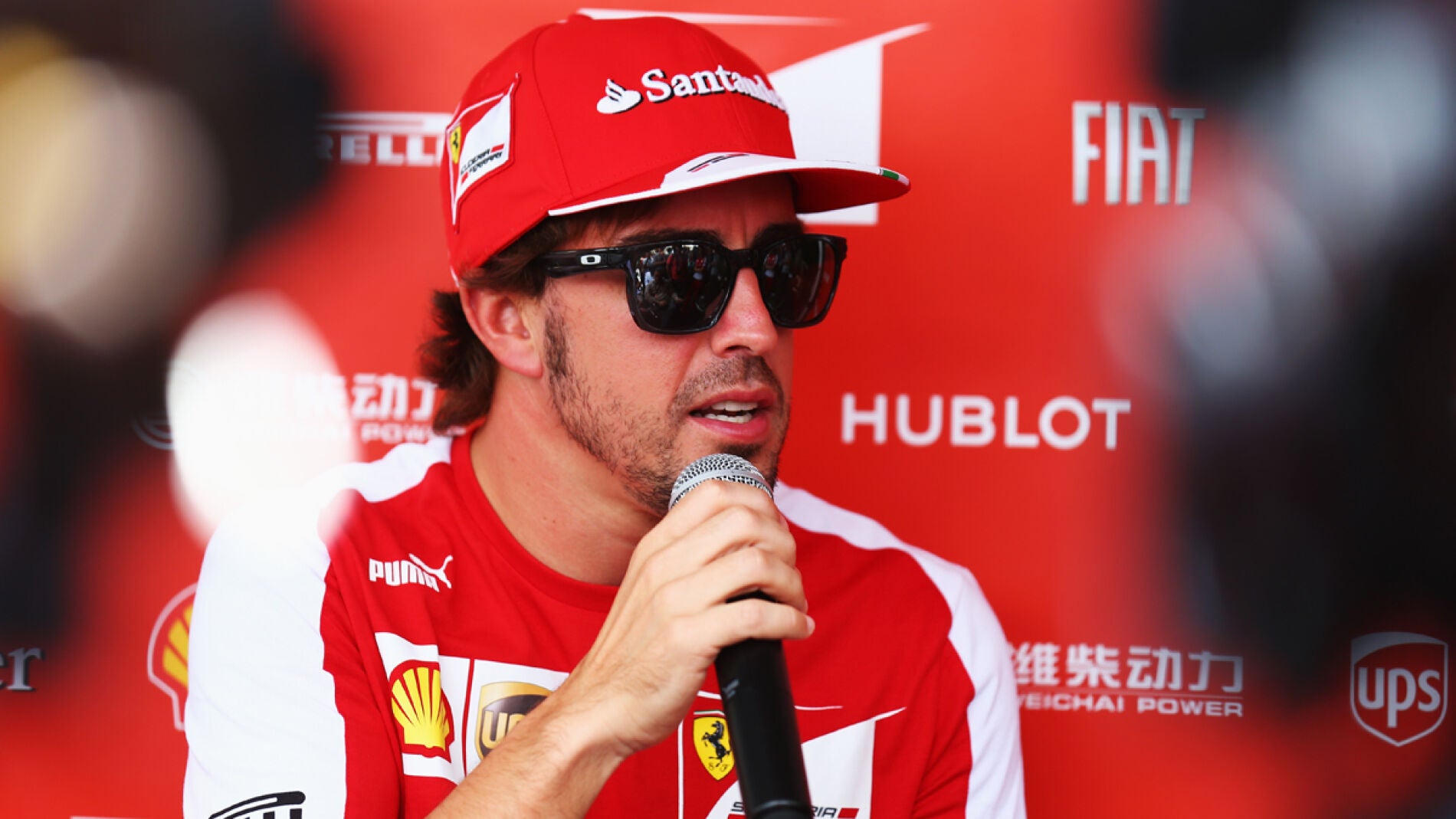 Alonso habla con la prensa