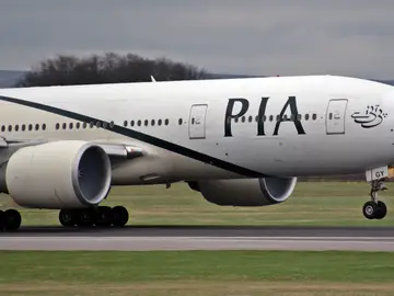 Avión de la compañía Pakistan International Airlines Avión de la compañía Pakistan International Airlines