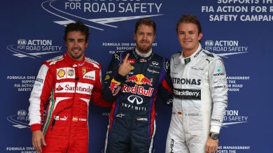 Alonso sale tercero en el GP de Brasil en una nueva pole de Vettel