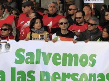 Manifestación en Madrid por lo público