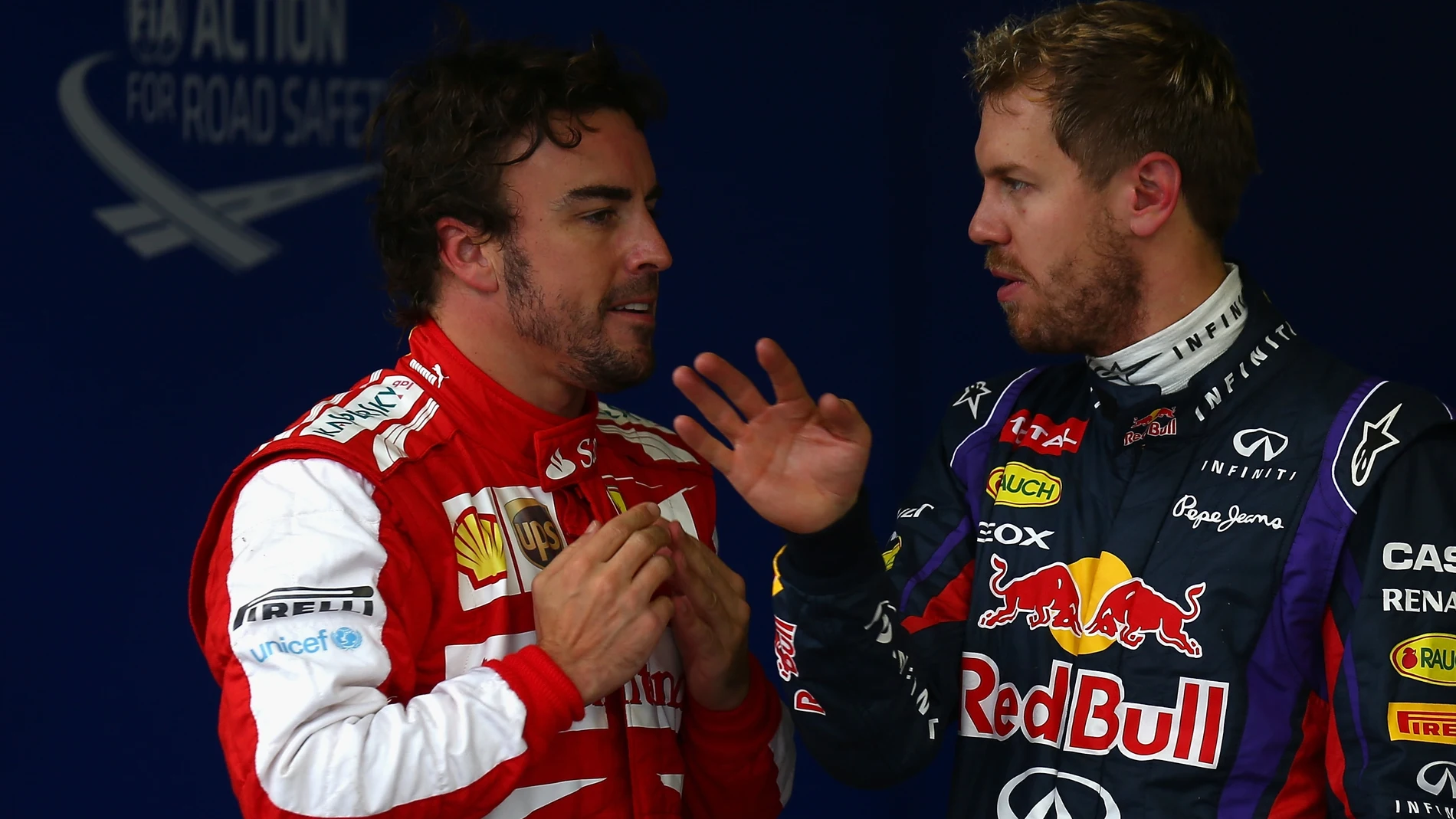 Alonso y Vettel en Interlagos
