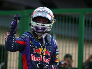 Vettel celebra su victoria