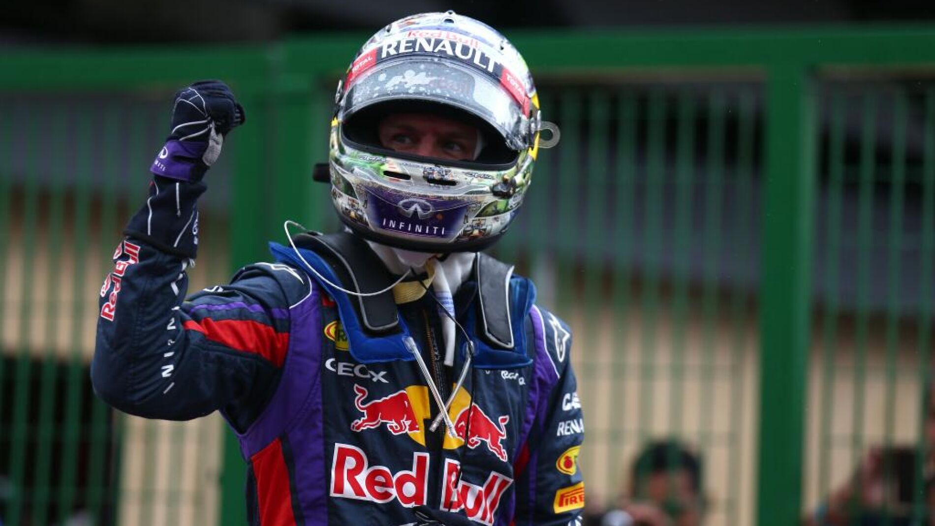 Vettel celebra su victoria
