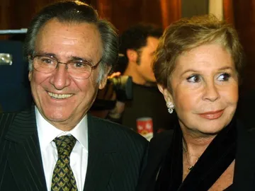 Lina Morgan junto a su gran amigo Manolo Escobar Lina Morgan junto a su gran amigo Manolo Escobar