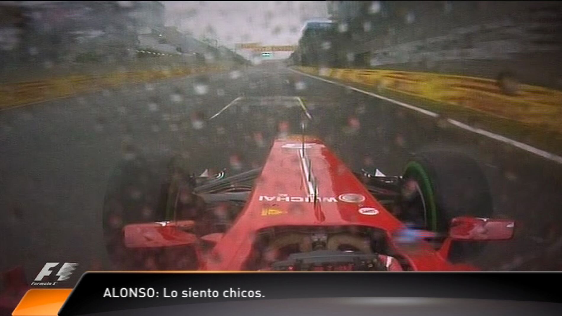 Alonso pidi&oacute; perd&oacute;n por su tercer puesto en Brasil
