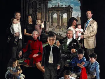 Retrato oficial de la familia real danesa Retrato oficial de la familia real danesa