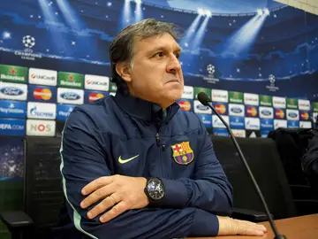 Tata Martino, en rueda de prensa Tata Martino, en rueda de prensa