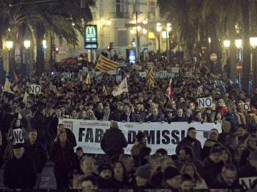 Protesta contra el cierre de RTVV