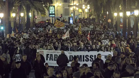 Protesta contra el cierre de RTVV Protesta contra el cierre de RTVV