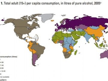 Consumo de alcohol en mayores de 15