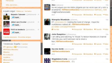 #RIPNelsonMandela, 'Trending Topic' mundial