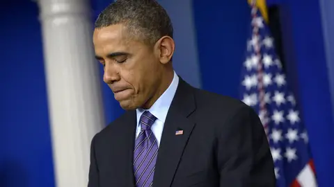 Barack Obama, afectado tras la muerte de Mandela Barack Obama, afectado tras la muerte de Mandela